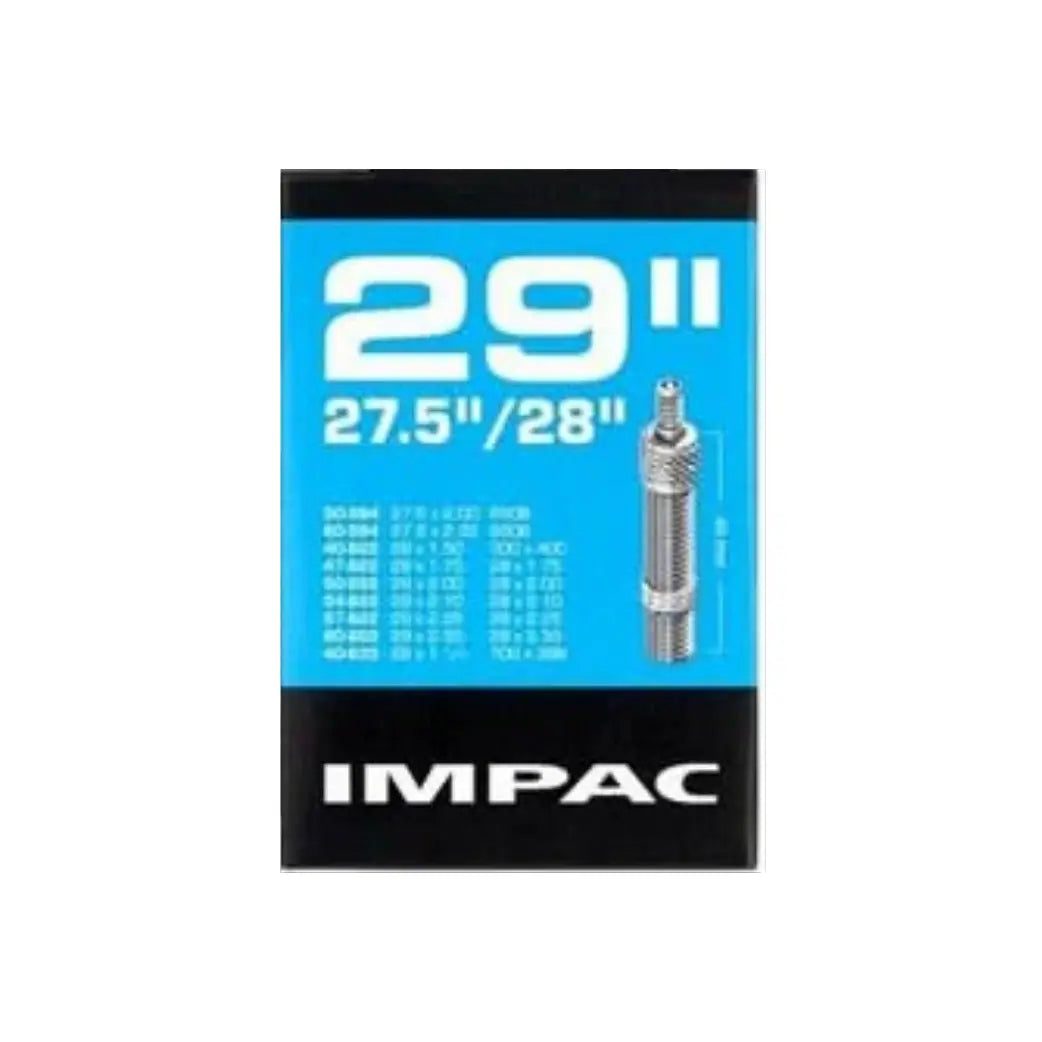 Impac Binnenband (by Schwalbe) DV29 ETRTO 40/60-584/635 Geschikt voor onderstaande bandenmaten: - 50-584, 27.5x2.00", 650B - 60-584, 27.5x2.35", 650B - 47-622, 29x1.75", 28x1.75" - 50-622, 29x2.00", 28x2.00" - 54-622, 29x2.10" - 57-622, 29x2.25" - 60-6... - AE-trading