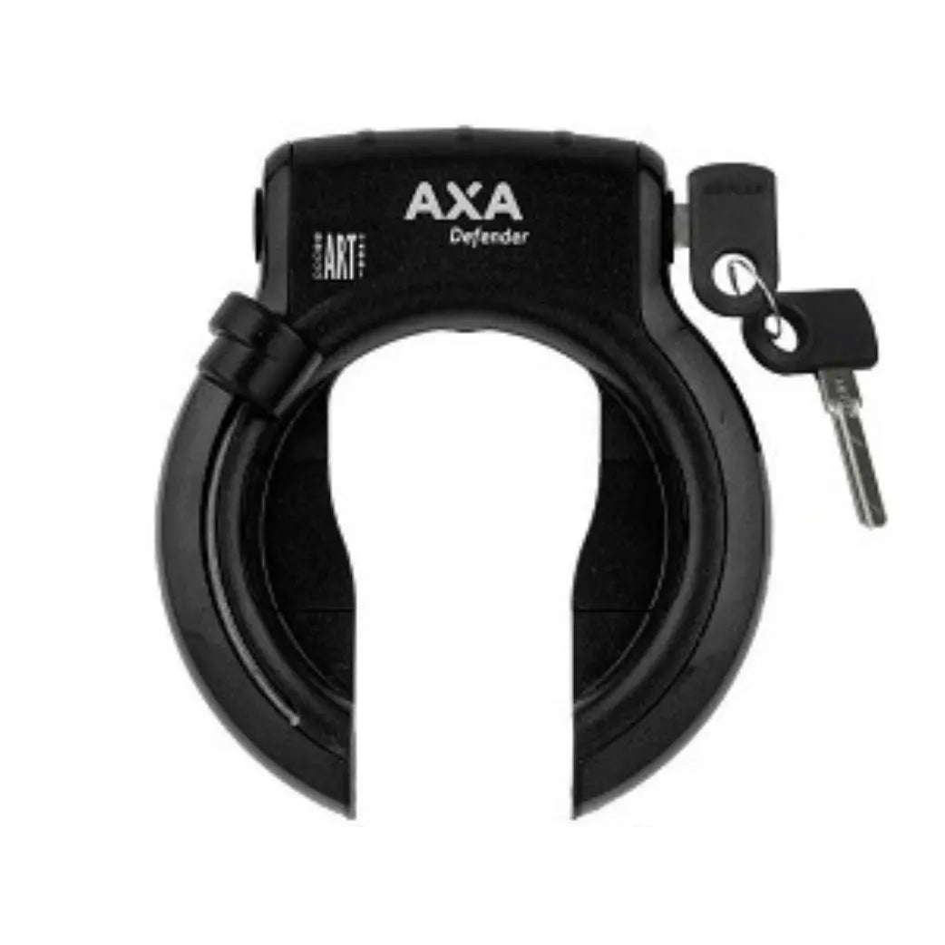 Axa Defender zwart met spatbord bevestiging. (werkplaatsverpakking). Beveligingsniveau 12 - AE-trading
