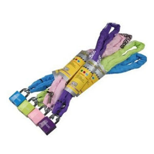 Ketting met hangslot 5x1000 assorti kleur - AE-trading