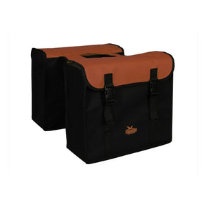 Greenlands dubbele tas, zwart-rood. afmeting 38x34x13cm. totaalinhoud 35L - AE-trading