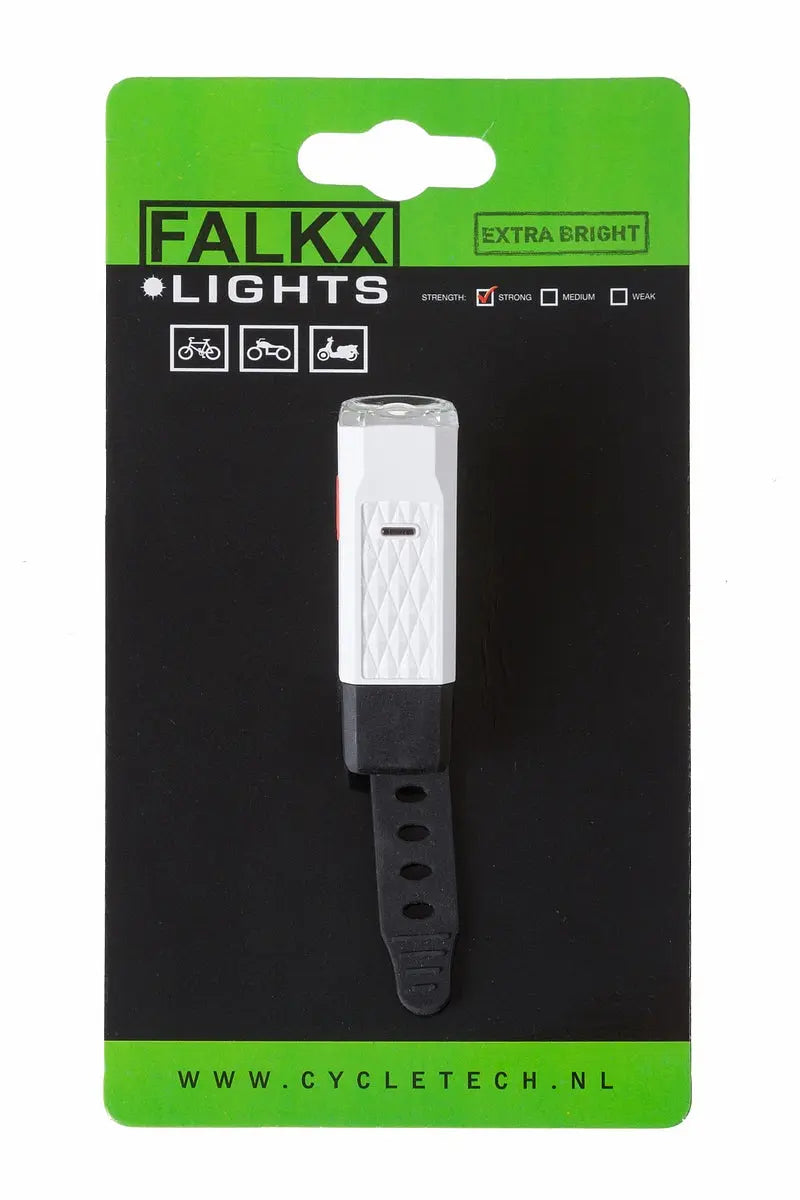 FALKX Mini koplamp LED. USB oplaadbaar (hangverpakking). - AE-trading
