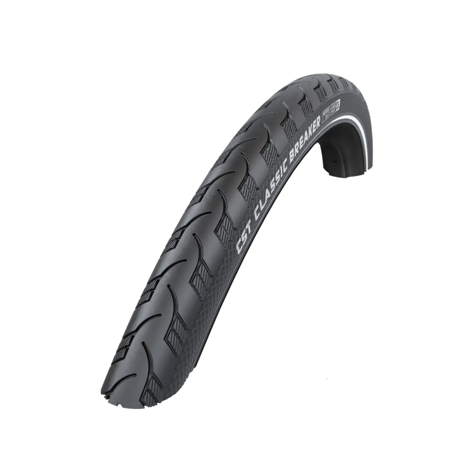 Buitenband CST Classic Breaker (1mm anti-lek) Kleur:zwart met reflectie Maat: 26x1 3/8, 650 × 35A, ETRTO 37-590 - AE-trading