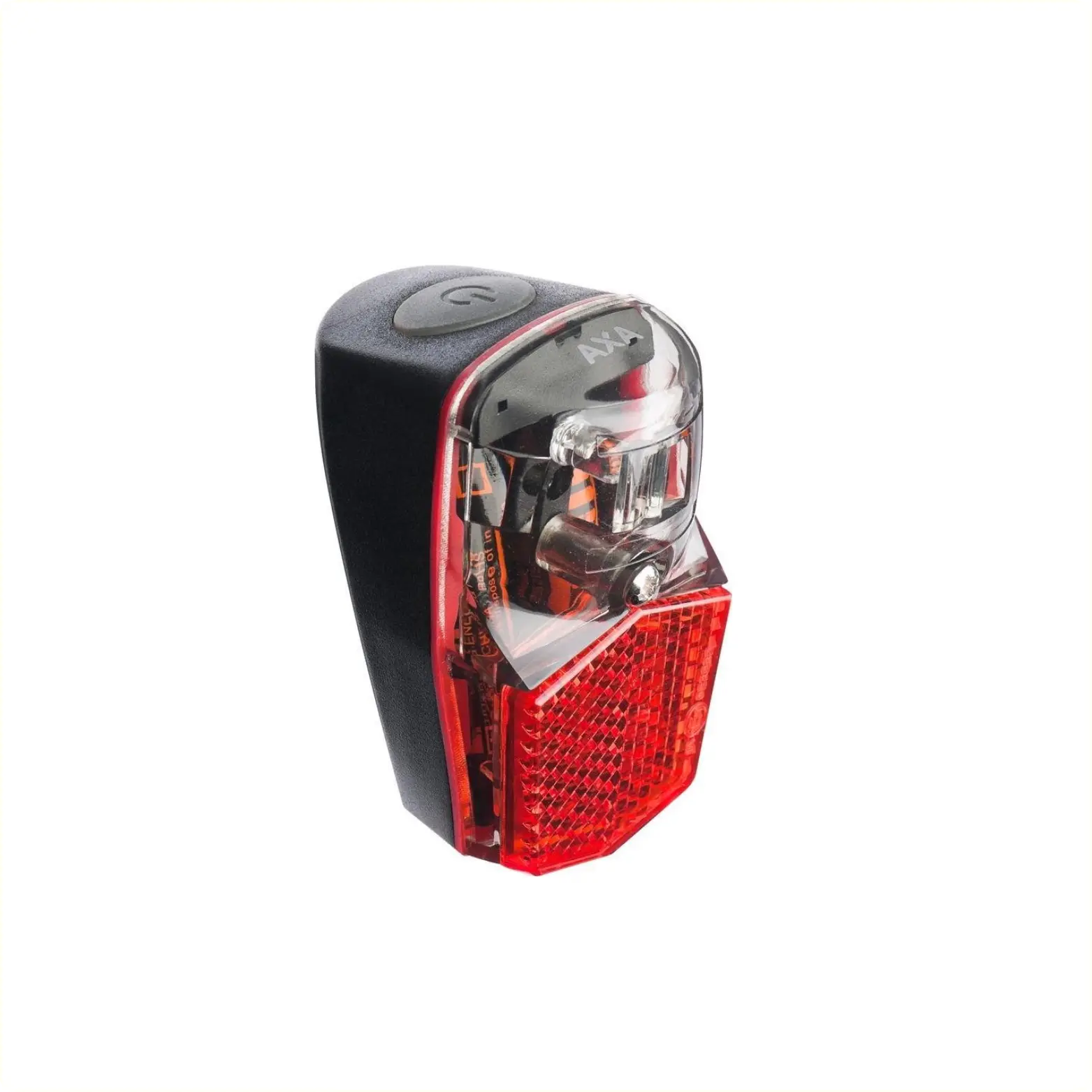 Axa Run LED achterlicht Compact. spatbordbevestiging. incl batterijen. (hangverpakking). - AE-trading