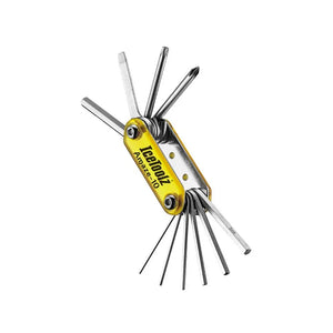 Icetoolz Multitool 97B3 Amaze-10. Handige 10-delige gereedschap set. - Gleuf schroevendraaier - Kruiskop schroevendraaier -T25 Torx schroevendraaier - 1,5 / 2 / 2,5 / 3 / 4 / 5 / 6 / 8 mm inbussleutels Afmeting: 8 x 3 x 3,5 cm Gewicht: 152 gram - AE-trading