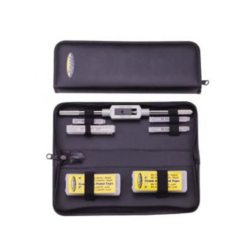 IceToolz Xpert E158 Tapset, Pedaal/Frame. M3x0.5P M5x0.8P M6x1.0P M10x1.0P 1/2"x20TPI L+R 9/16"x20TPI L+R - AE-trading