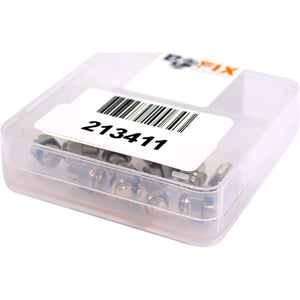 Bofix doos spatbord oogbout bleumel RVS (12 stuks) - AE-trading