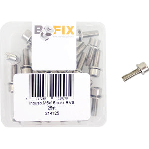 Bofix doos inbusbout M5x16 o.v.r. RVS (25 stuks) - AE-trading