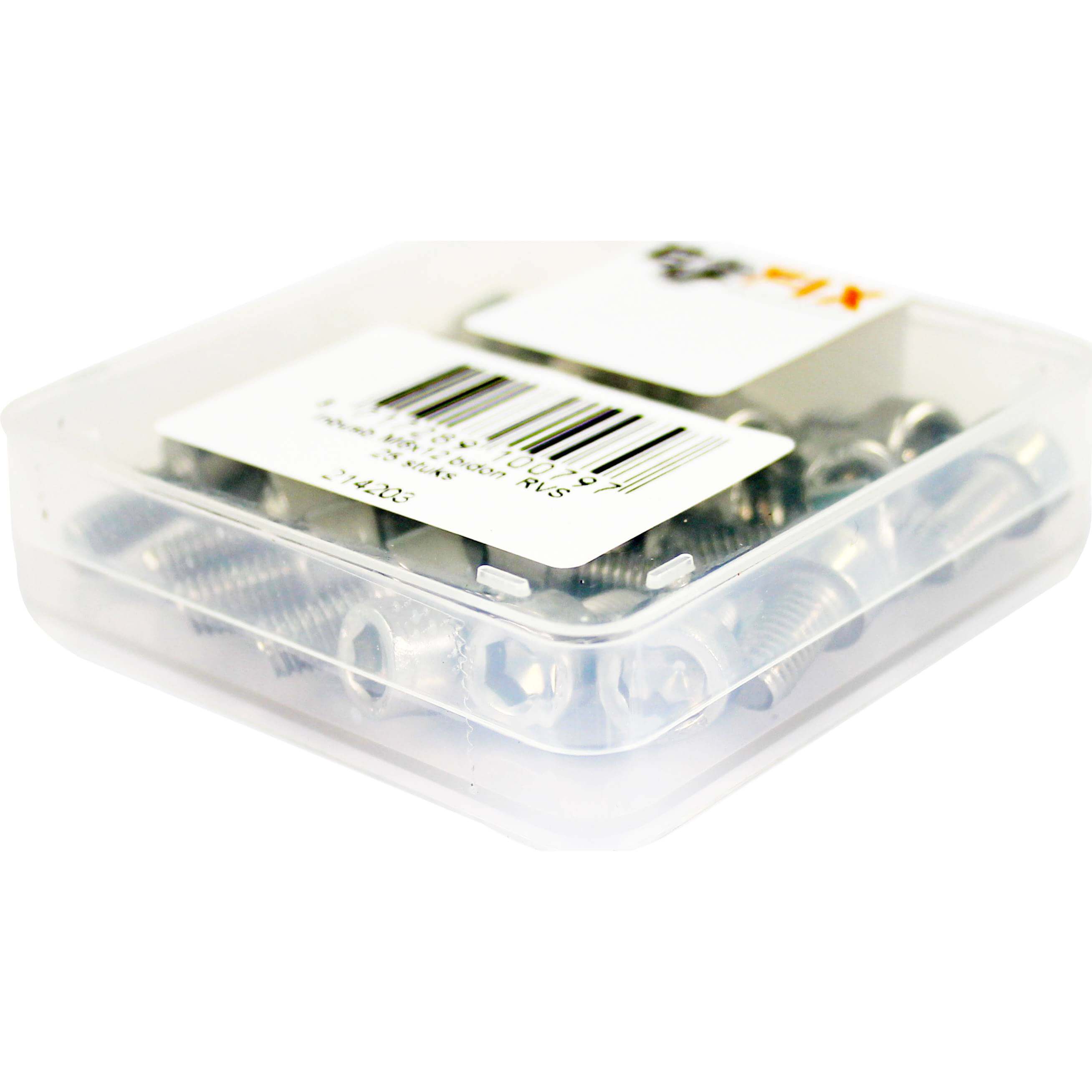 Bofix doos inbusbout M6x12 RVS (25 stuks) - AE-trading