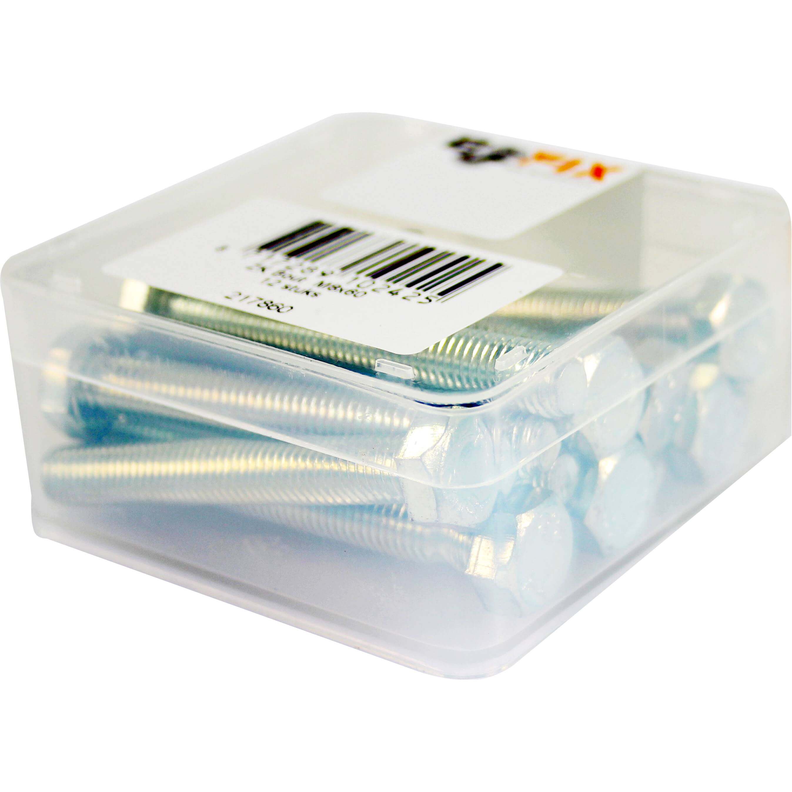 Bofix doos bout zeskante kop M8x60 (12 stuks) - AE-trading