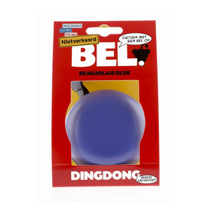 Niet Verkeerd bel ding-dong 80mm beaujolais blauw (hangverpakking) - AE-trading