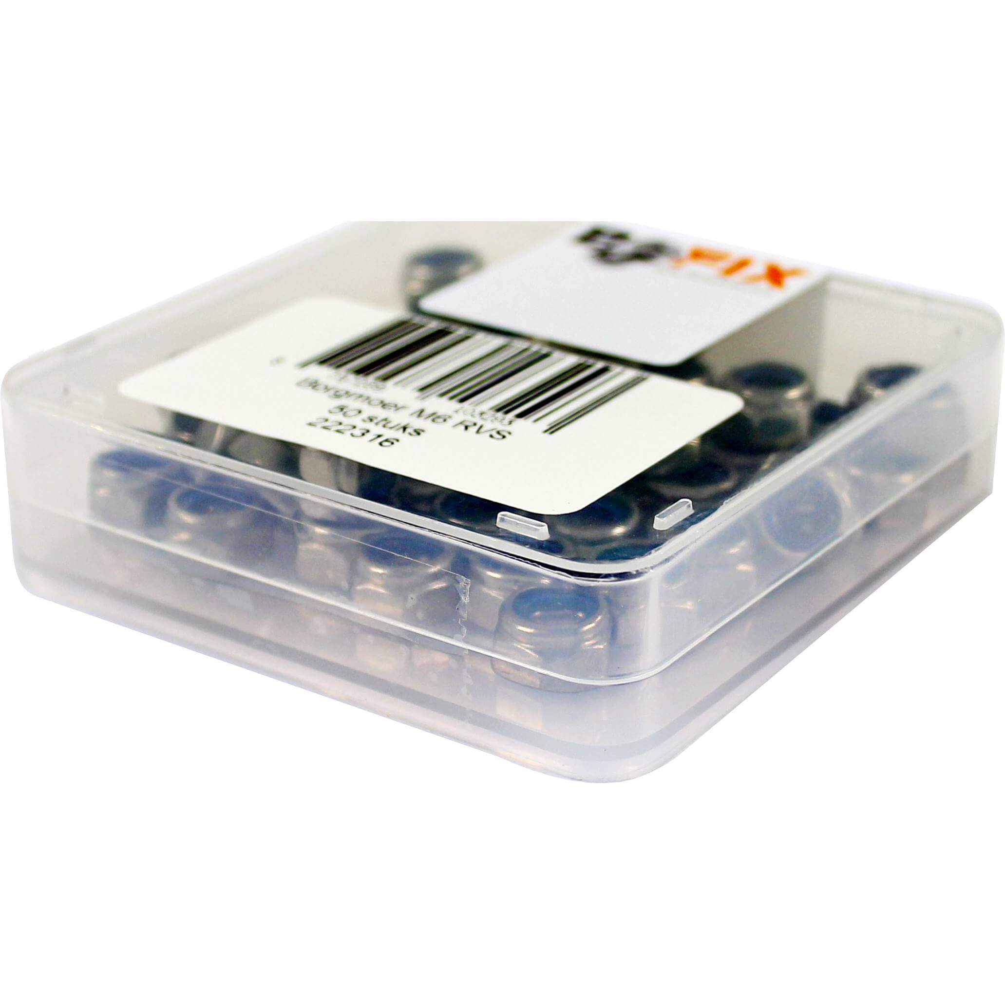 Bofix doos borgmoer M6 RVS (50 stuks) - AE-trading