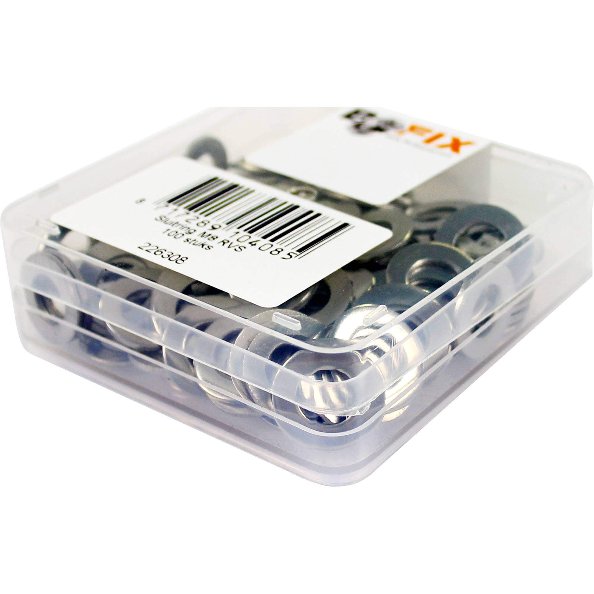 Bofix doos sluitring M8 RVS (100 stuks) - AE-trading