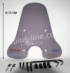 Windscherm Aplus Passend Op Vespa Lx Smoke - AE-trading