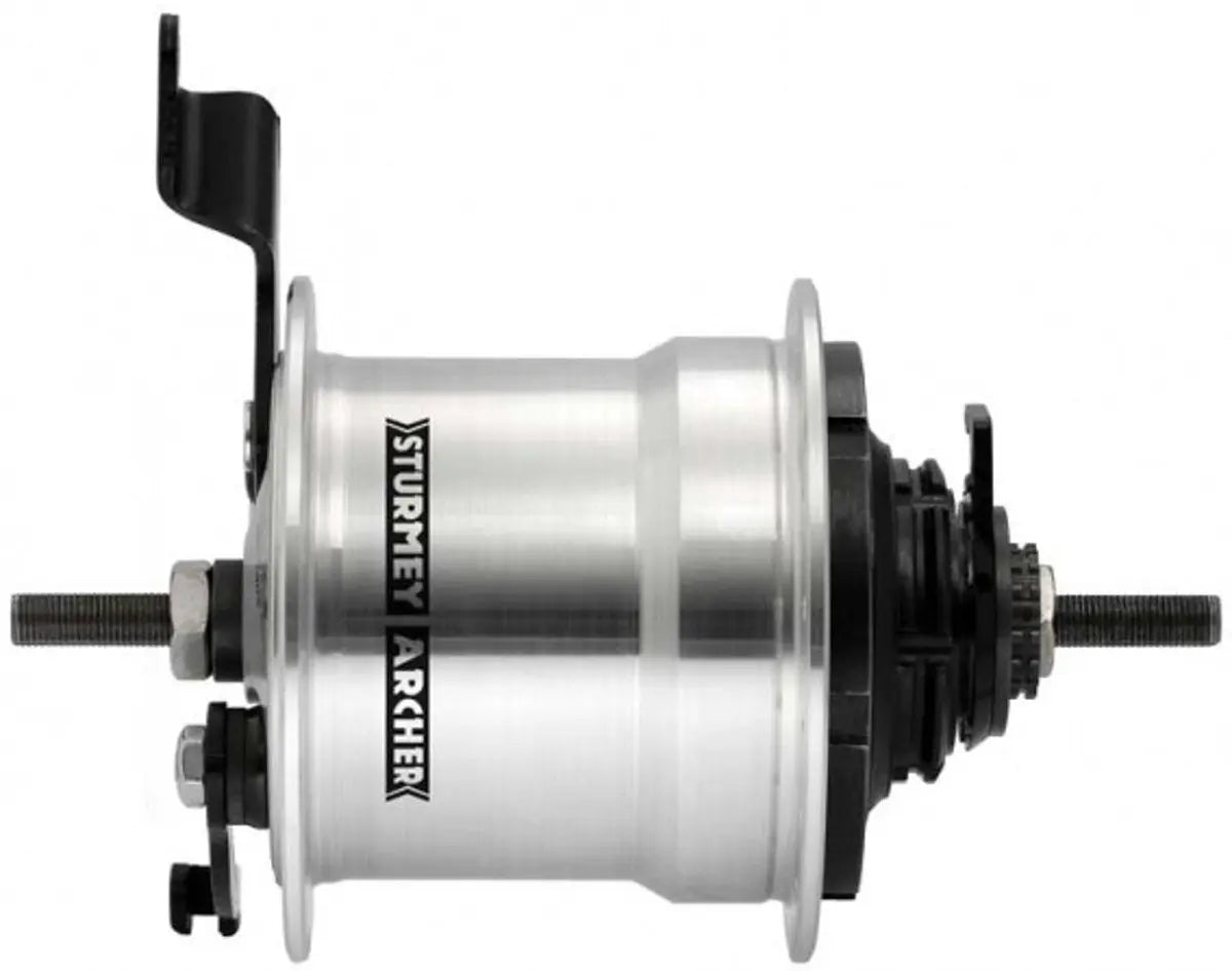 Sturmey Archer 5-speed achternaaf C50Rd5/70mm36H zilver 36 gaats. werkplaats. incl Fulcrum lever, clip en klemnippel en tandwiel/borgclip. - AE-trading