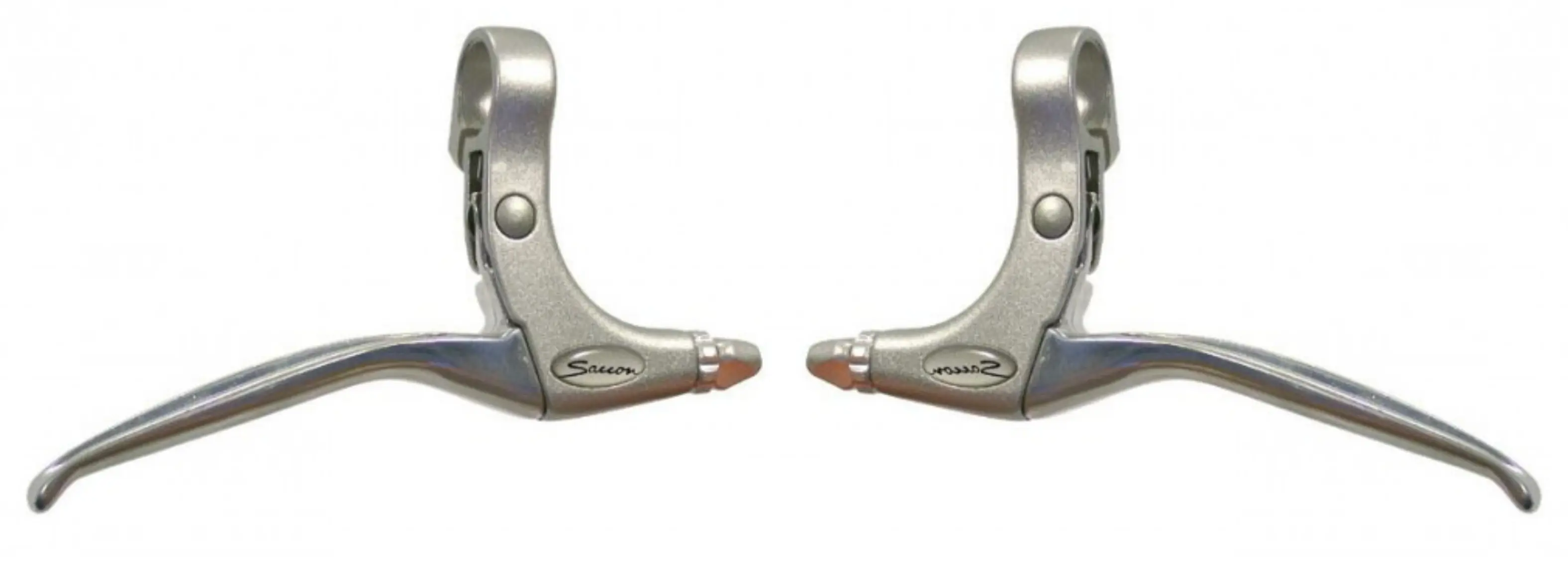 Saccon remhendel set voor rollerbrake en V-BRAKE, aluminium. zilver - AE-trading