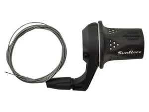 SunRace m21 twist shifter. rechts, 7-speed incl kabel 2100mm - AE-trading