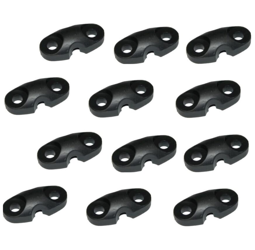 Bofix doos spatbordstang klemstuk pvc (12 stuks) - AE-trading