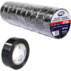 Nitto rol tape 10 mtr zwart (10 stuks) - AE-trading