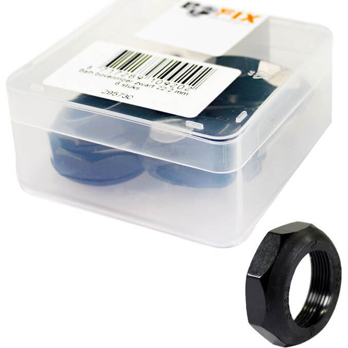 Bofix doos balhoofd bovenmoer zwart (6 stuks) - AE-trading