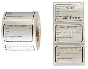 Controlestickers 1300 Stuks - AE-trading