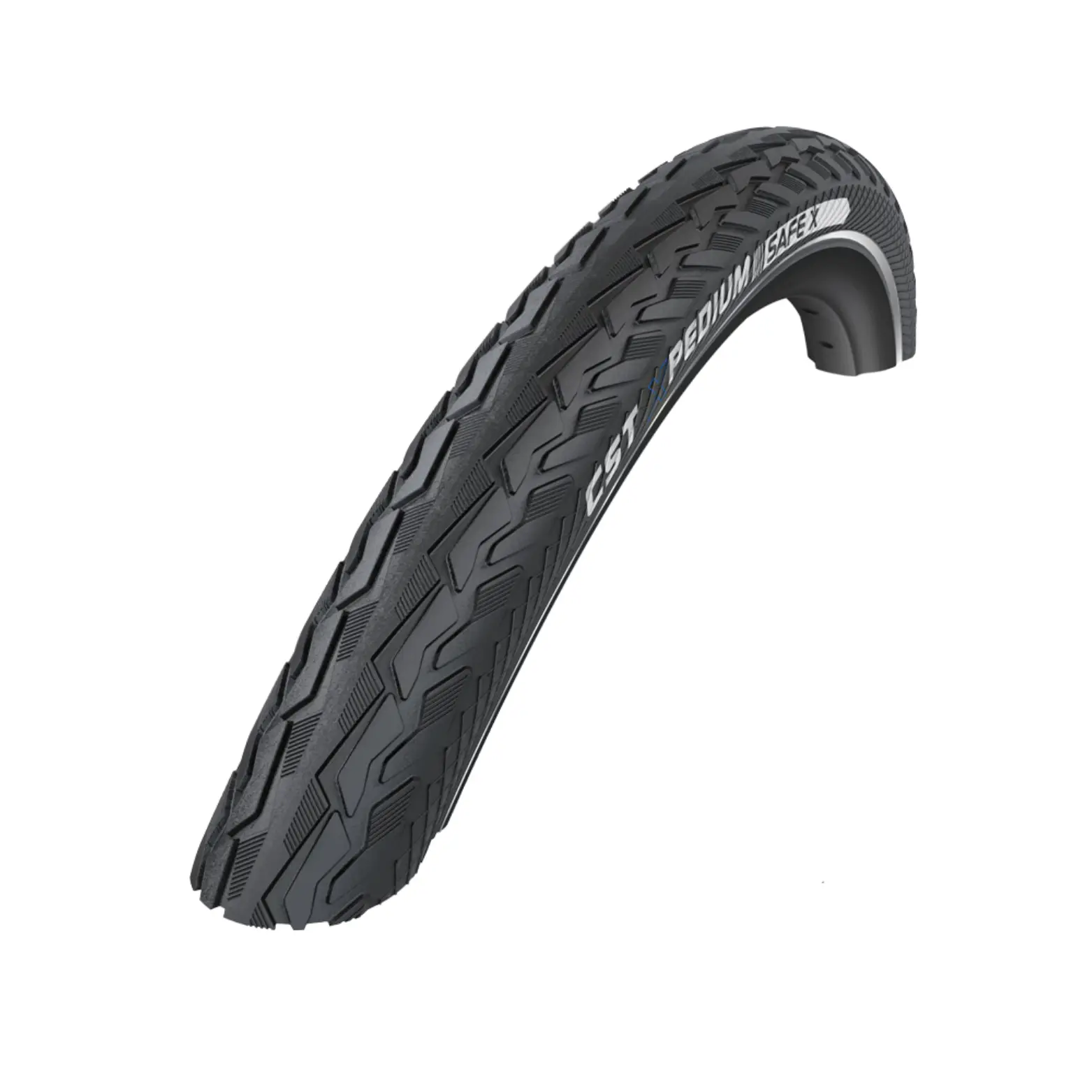 Buitenband: CST Xpedium Safe (anti-lek) Kleur: Zwart met zijreflectie Maat: 28x1 1/2, 700x38B ETRTO: 40-635 - AE-trading