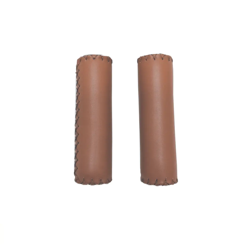 FALKX Brown Sugar handvatten bruin leer per paar (import).lengte: 125/125mm - AE-trading