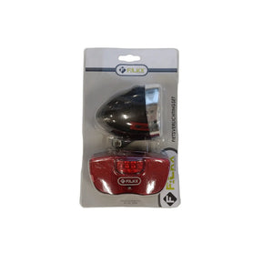 FALKX Sun Set I LED verlichting set . Koplamp +en bagagedrager achterlicht (hangverpakking) - AE-trading