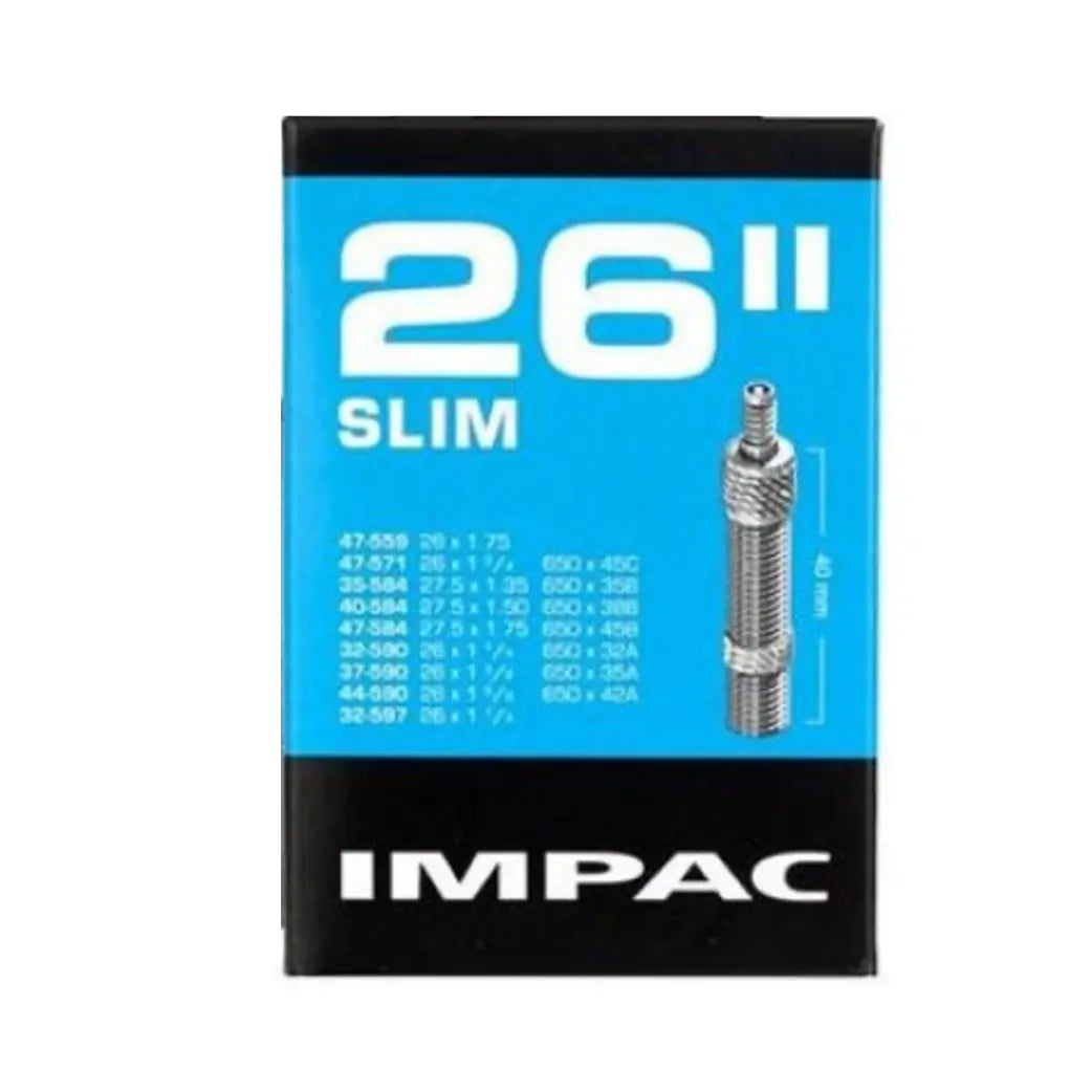 Impac Binnenband (by Schwalbe) DV26 SLIM 26x1.75 - 26 x1 3/8 - 26x 1 1/4 ETRTO 32/47-559/597, Ventiel: Dunlop Blitz/Holland 40mm - AE-trading