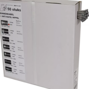 Slurf binnenkabel Peer 50 stuks in doos incl anti rafelnippels 2M25 (rem). - AE-trading