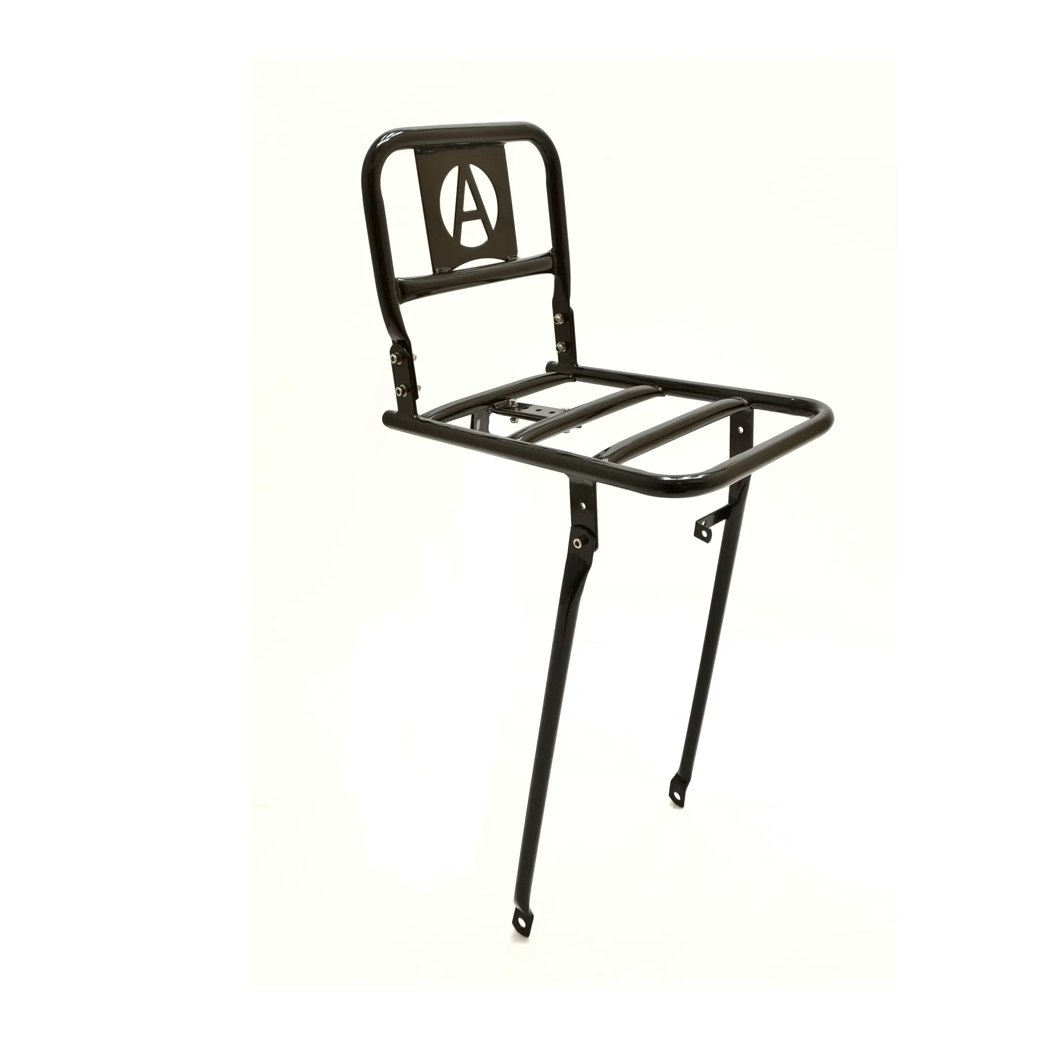 Transport voordrager 28'' Avalon 30x21cm staal met kroonbout montage. mat zwart - AE-trading
