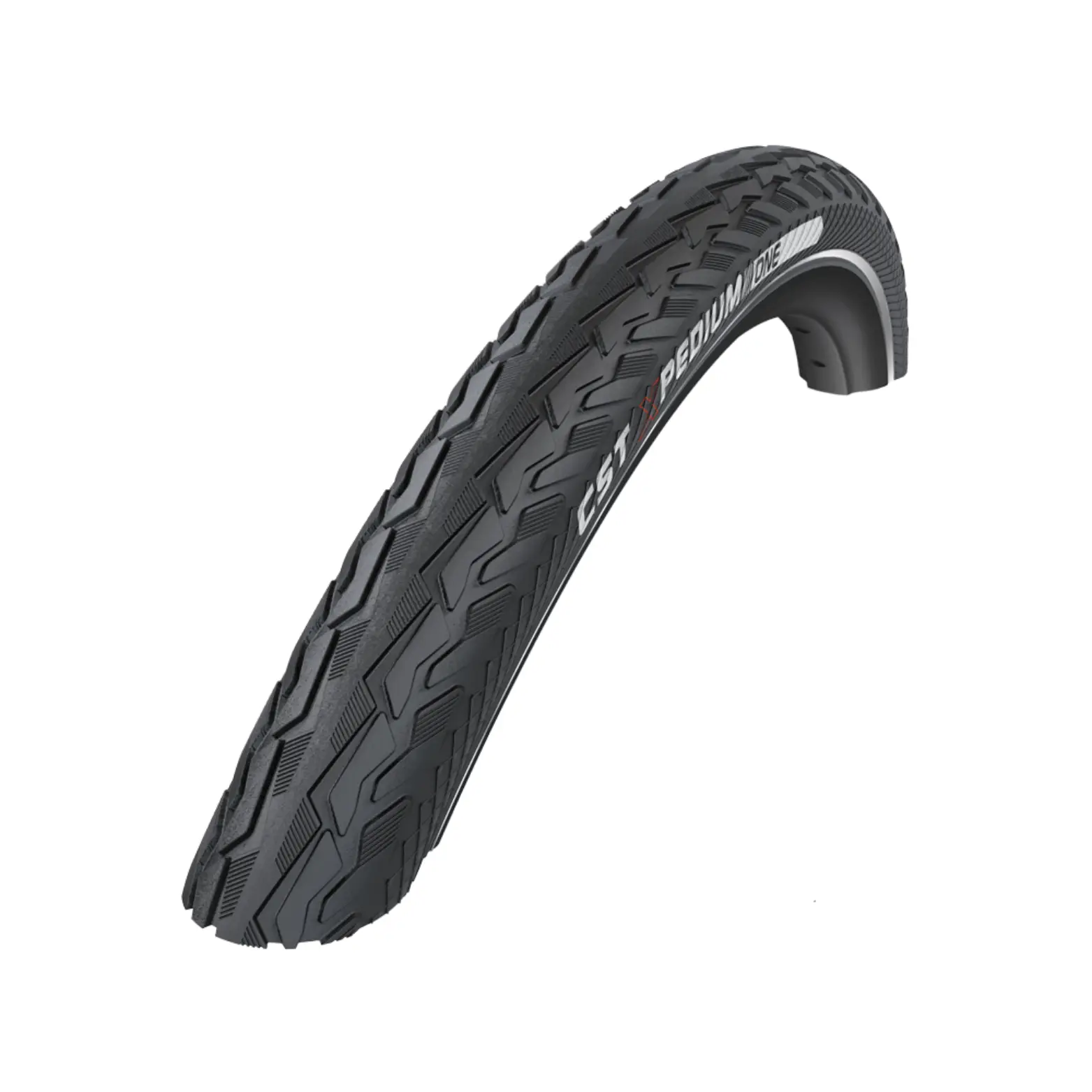 Buitenband: CST Xpedium One (1mm anti-lek) Kleur: Zwart met zijreflectie Maat: 28x1/2, 700x38B ETRTO 40-635 - AE-trading
