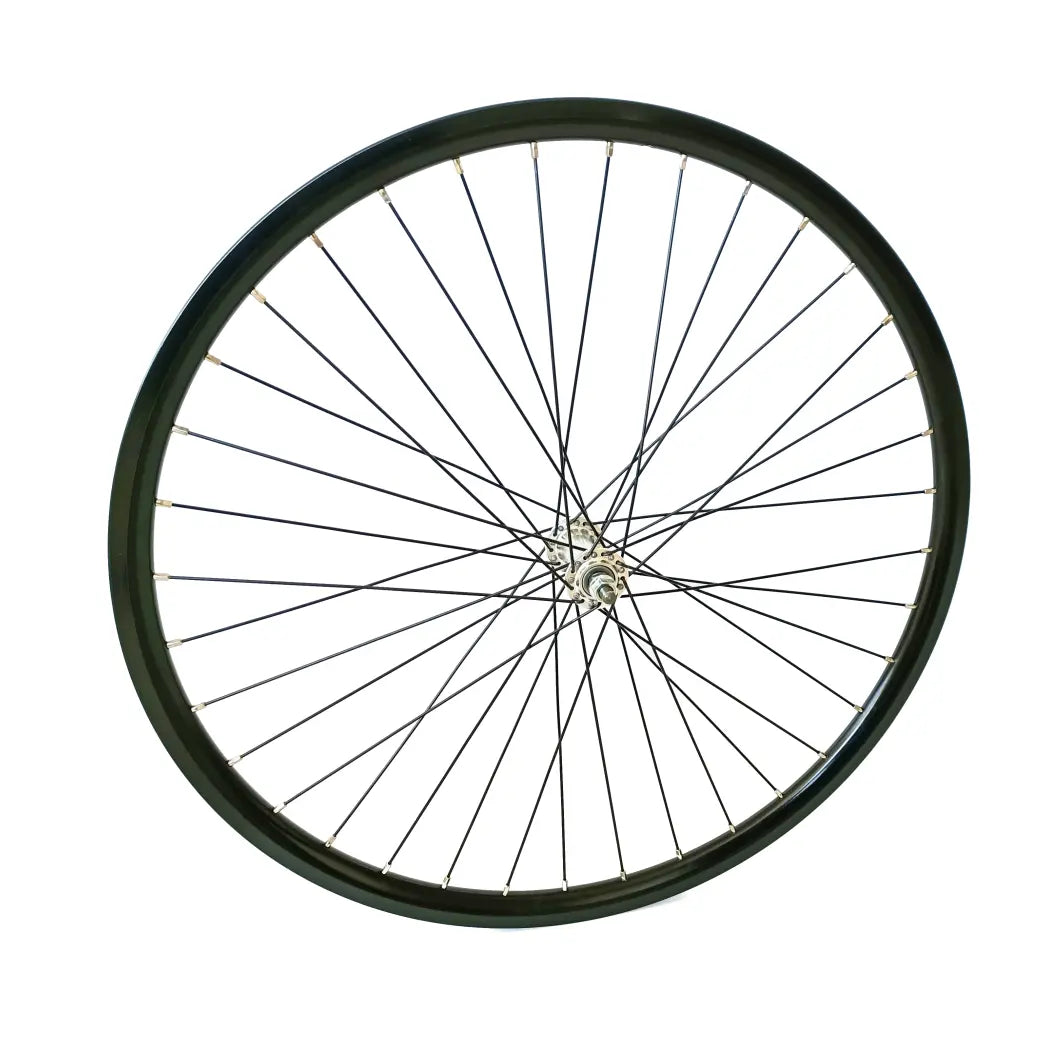 Voorwiel 28x1 5/8x1 3/8 Aluminium naaf en Rodi velg, zwarte spaak 13 - AE-trading