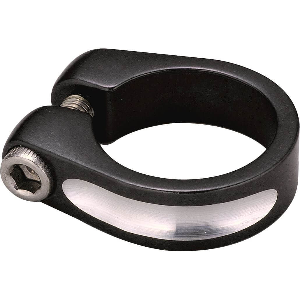 Union zadelpenklem 28.6mm alu zwart - AE-trading