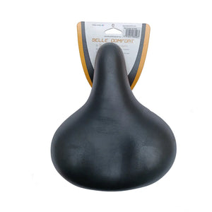 Selle Comfort zadel Retro medium zwart. Vacuum gesealed met hangveren, zonder strop (hangverpakking). - AE-trading