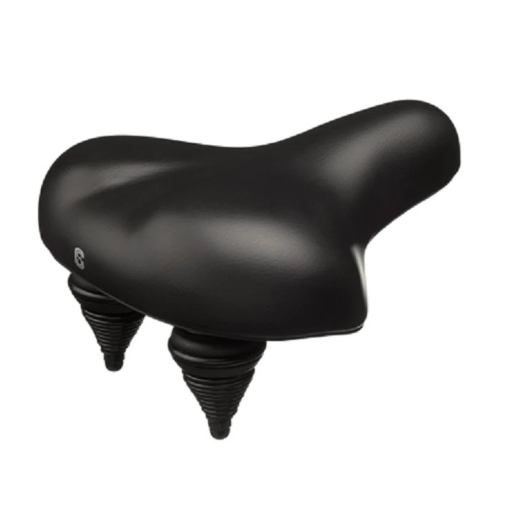Selle Comfort zadel Retro medium zwart. Vacuum gesealed met hangveren, zonder strop (hangverpakking). - AE-trading