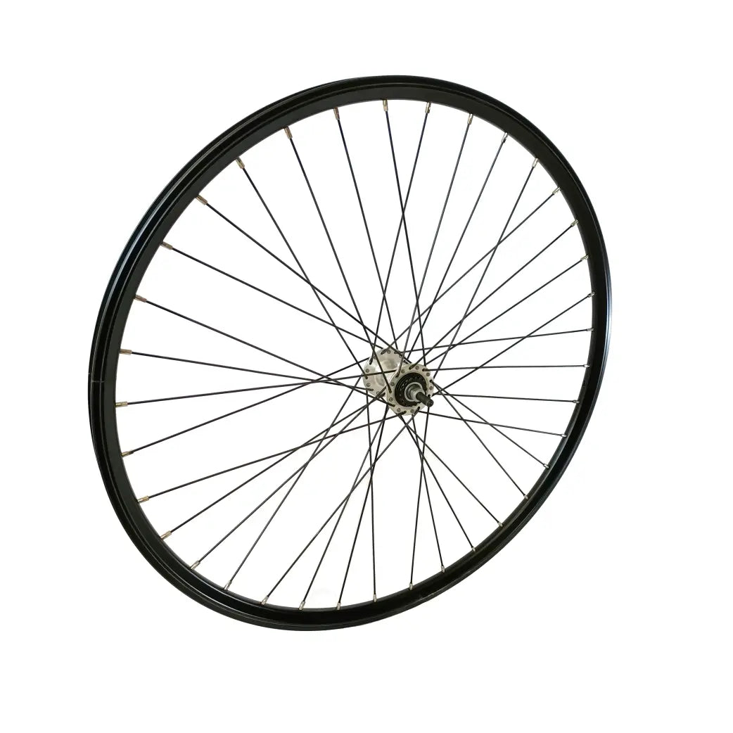 Voorwiel 28x1 5/8x1 3/8 Nexus (voor Rollerbrakes) - zwart alu hoge velg (Avalon Cargo/Style) - AE-trading