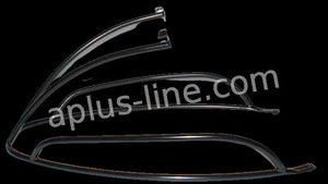 Achtervalbeugel Aplus Passend Op Vespa Primavera / Sprint Glans Zwart - AE-trading