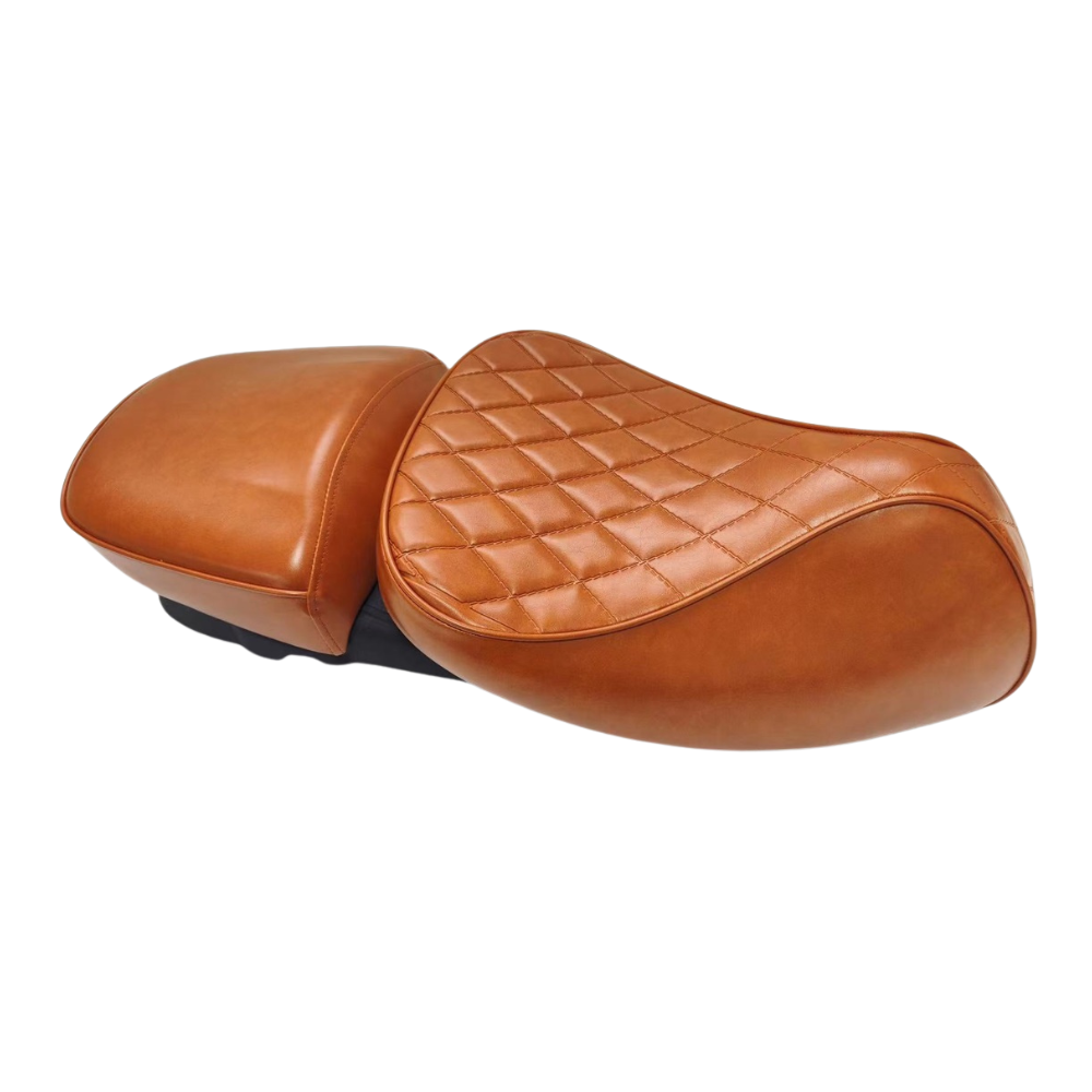 Duo Zadel Aplus Passend Op Vespa Gts 125/300 Bruin - AE-trading