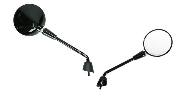 Spiegelset Aplus Passend Op Vespa Primavera / Gts (M8) Glans Zwart (Lang) - AE-trading
