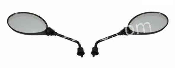 Spiegelset Aplus Passend Op Piaggio Zip (Orig Model) + E Keur Zwart - AE-trading