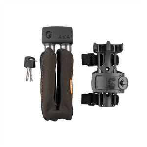 Axa vouwslot Foldable ART** zwart 1000 serie 100cm 10mm. (hangverpakking). Beveiligingsniveau 11 - AE-trading