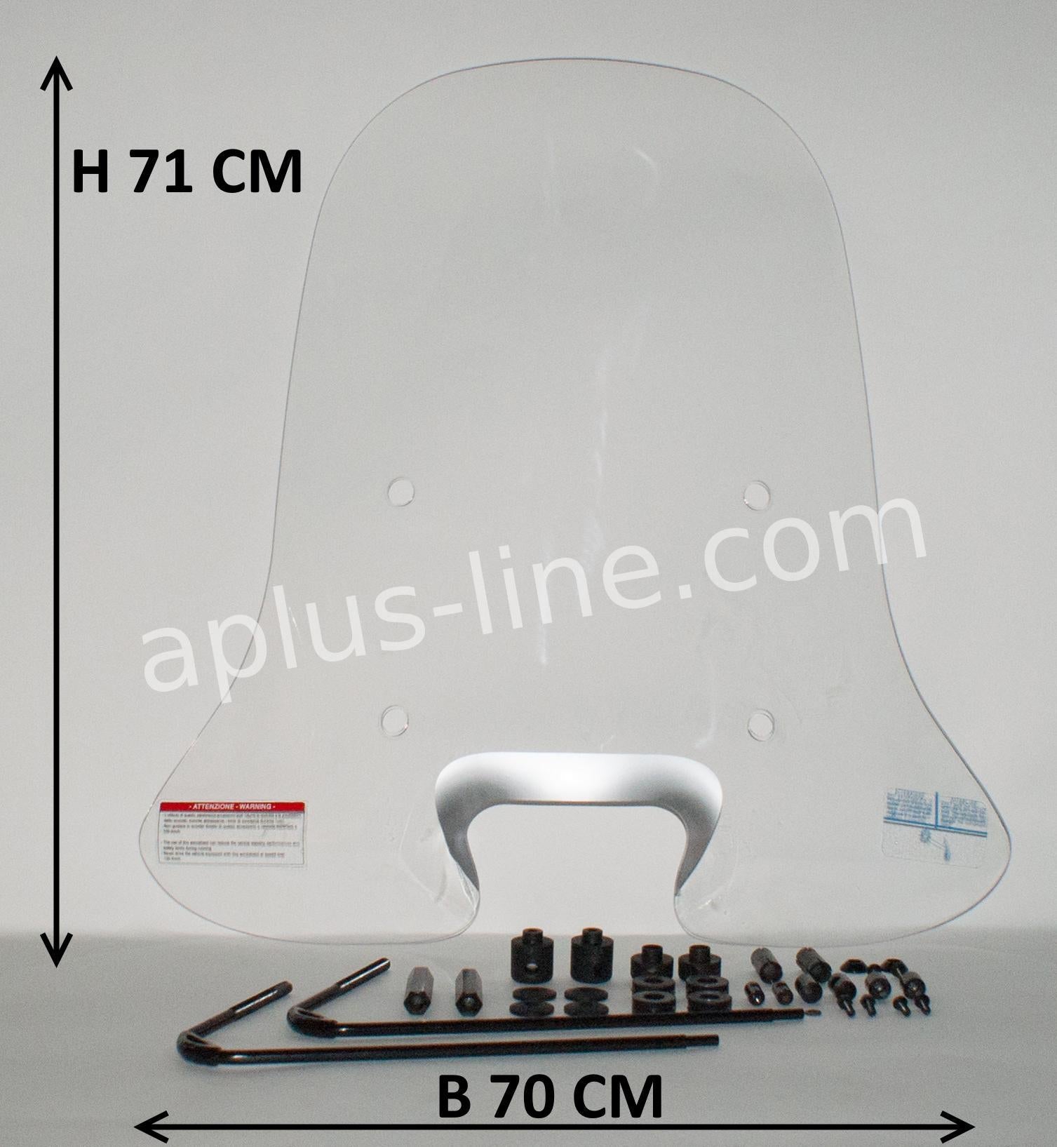 Windscherm Aplus Passend Op Piaggio New Fly - AE-trading