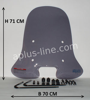 Windscherm Aplus Passend Op Piaggio New Fly Smoke - AE-trading