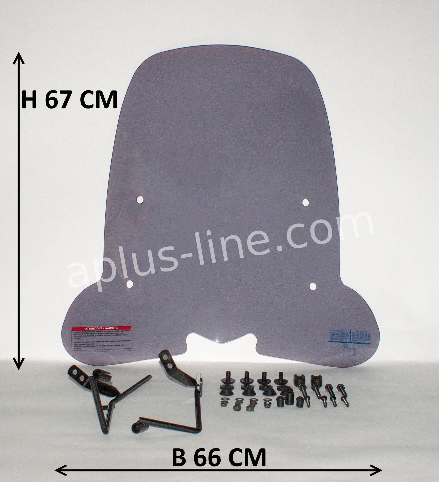 Windscherm Aplus Passend Op Sym Orbit/Orbit Ii/ Xpro Smoke - AE-trading