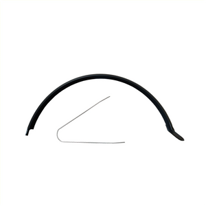 Spatbord achter pvc 60mm matzwart tbv E-Cargo incl stangen. zonder bevestingsmateriaal - AE-trading