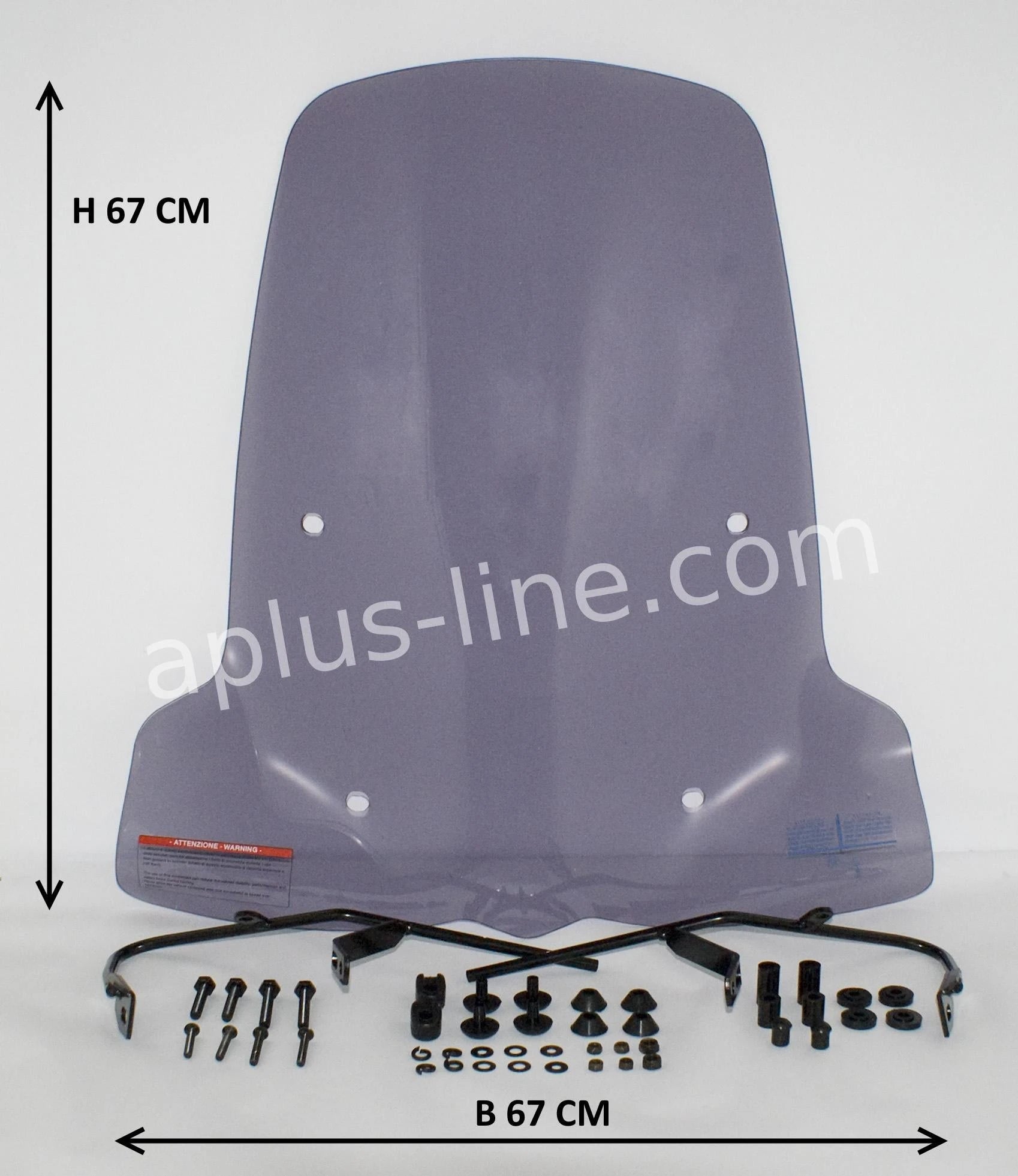 Windscherm Aplus Passend Op Sym Orbit 3 Smoke - AE-trading