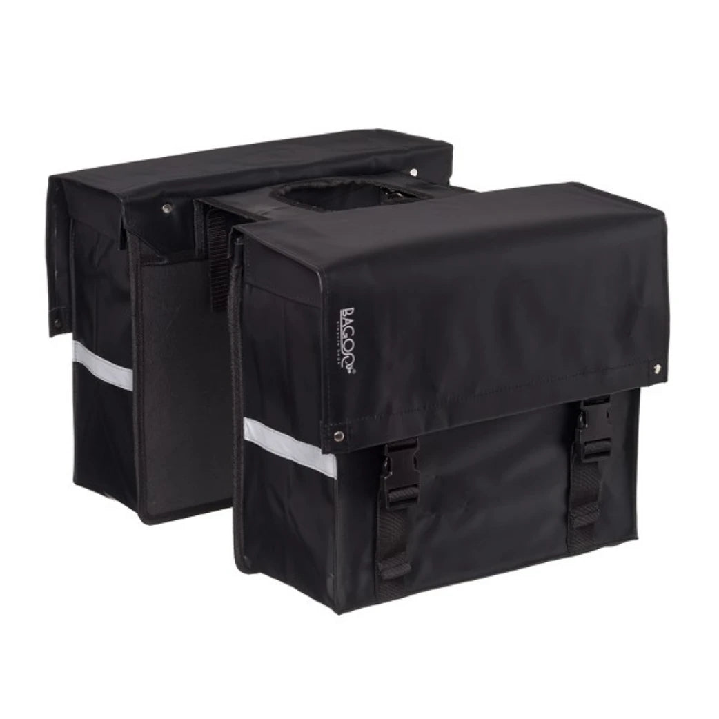 Bagoo Tas M dubbel zwart afmeting: (2x) 36x32x15cm. totaal inhoud 34L - AE-trading