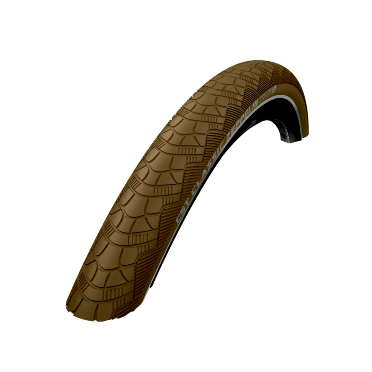 Buitenband: CST Zeppelin (1mm anti-lek) Kleur: Bruin met reflectie Maat: 28x1.75, 700x47C ETRTO 47-622 - AE-trading