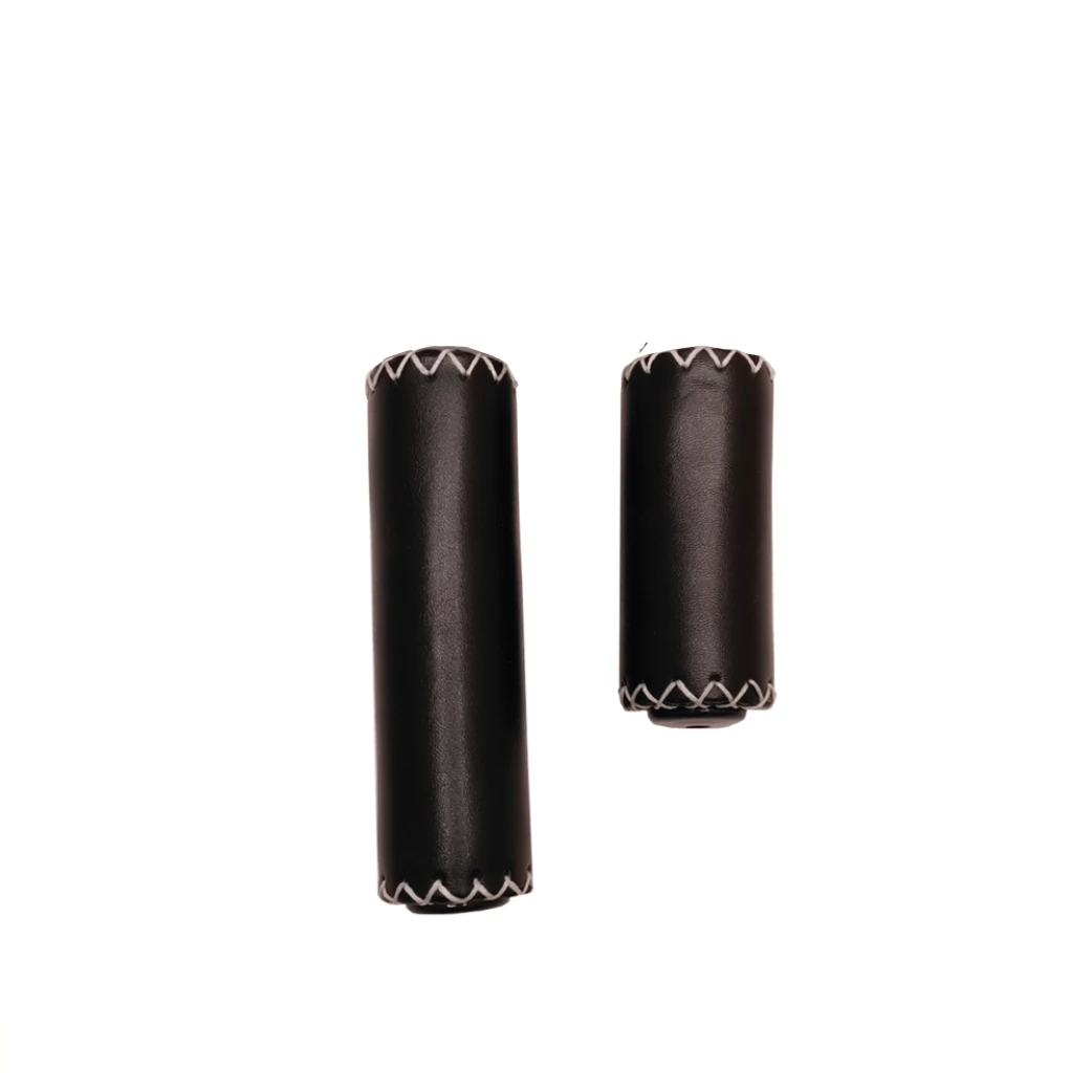 FALKX Black Coffee KL lederen handvatten, zwart. Lengte: 85/125mm (hangverpakking) - AE-trading