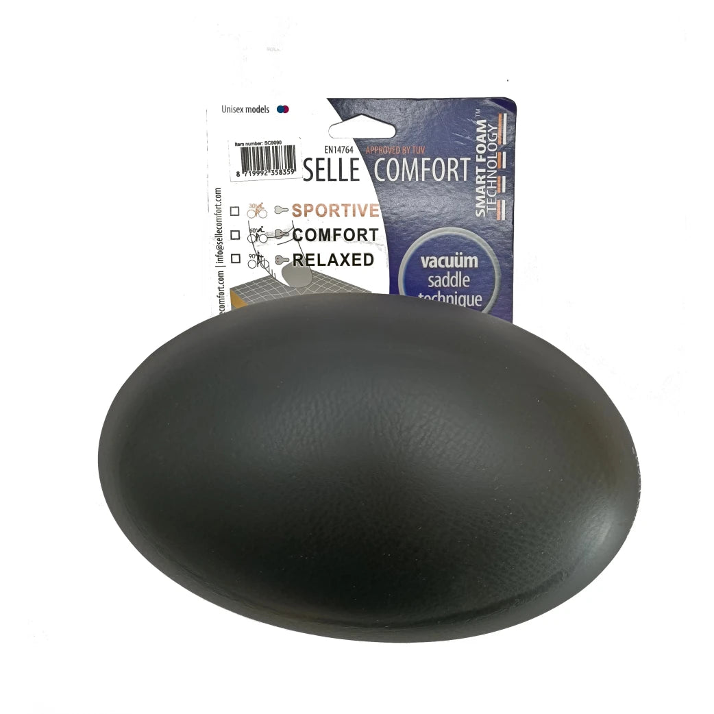 Selle Comfort zadel Rok met Smart Foam techniek. Zwart, zonder strop (hangverpakking) - AE-trading